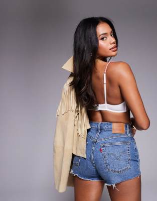 Levi's - 501 Original - Jeansshorts in Mittelblau