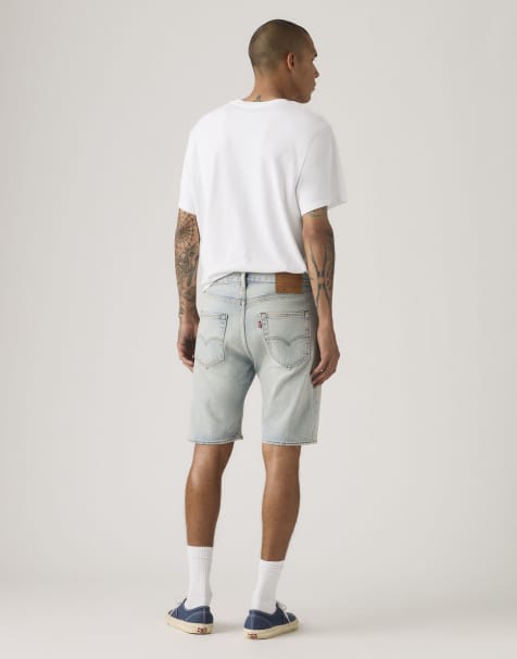 Levi's 501 original lightweight shorts in blue - view 1