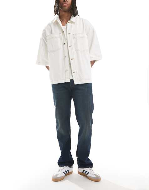Levi's - 501 Original - Mørkeblå jeans i lige pasform - view 1