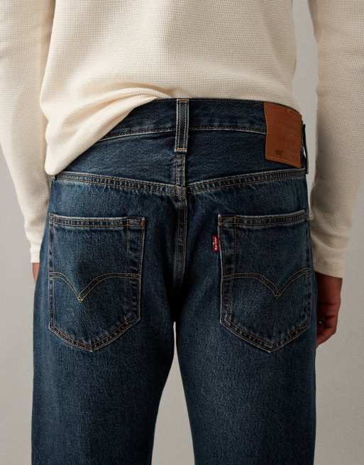 Levi's - 501 Original - Mørkeblå jeans med lige ben, 4 af 7
