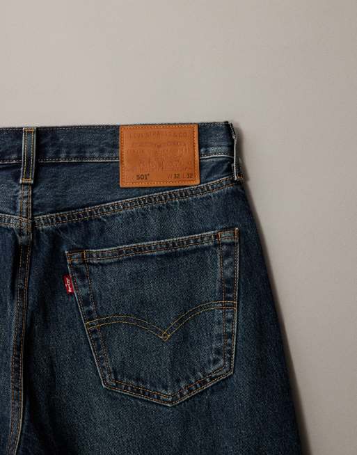 Levi's - 501 Original - Mørkeblå jeans med lige ben, 5 af 7