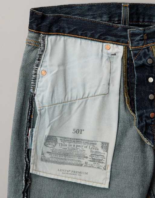 Levi's - 501 Original - Mørkeblå jeans med lige ben, 6 af 7