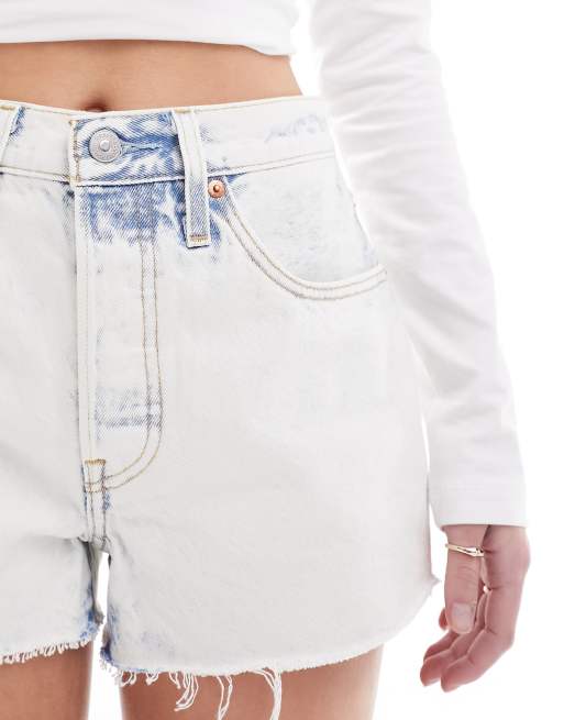 Levi's 501 Original - Pantaloncini di jeans blu chiarissimo, 3 di 5