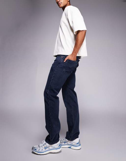 Levi's - 501 Original - Rechte jeans in blauw-zwarte wassing, 3 van 5