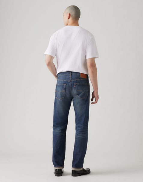 Levi's 501 original selvedge jeans in blue - view 1