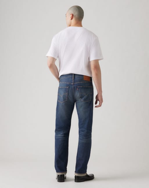 Levi's 501 original selvedge jeans in blue, 2 of 4
