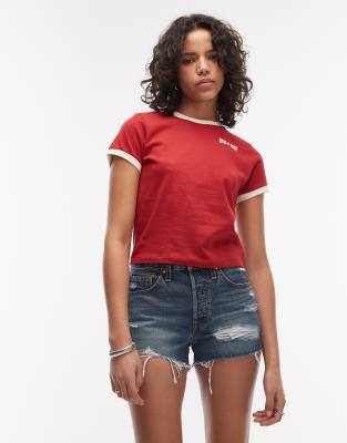 Original - Short à déchirures - Bleu foncé W27