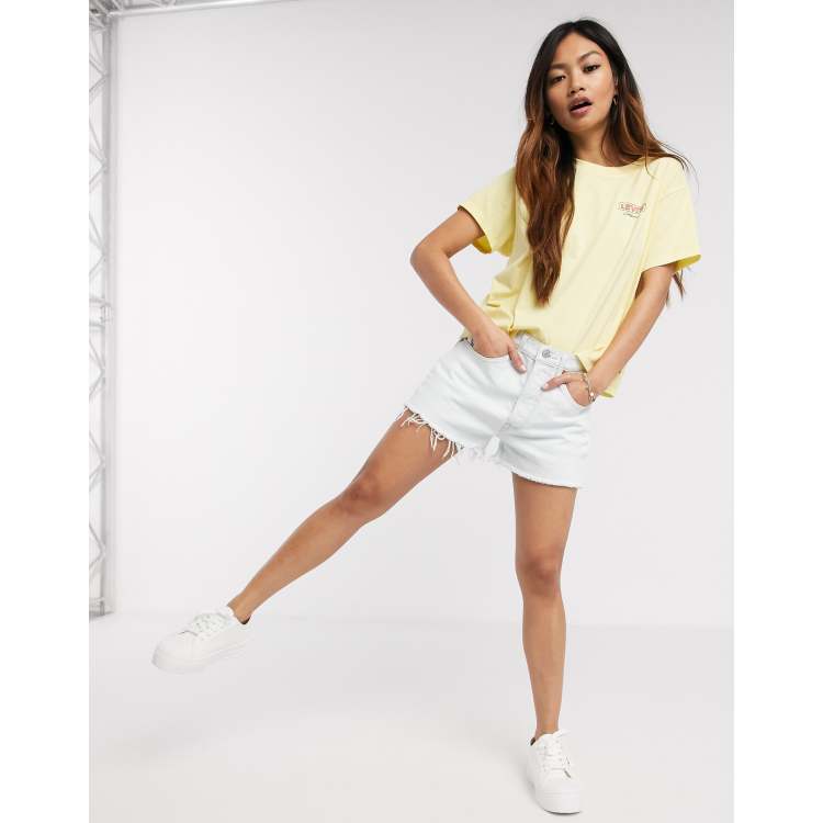 Levi s 501 original shorts in icy blue ASOS