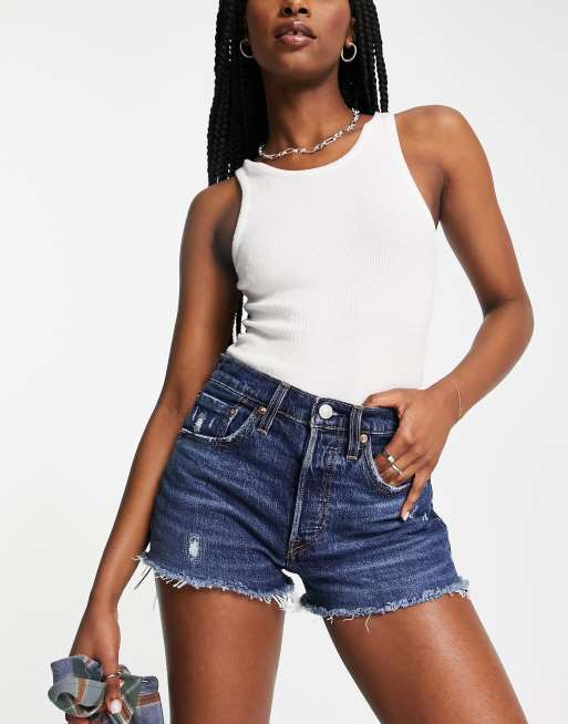 Levi's 501 original shorts in indigo
