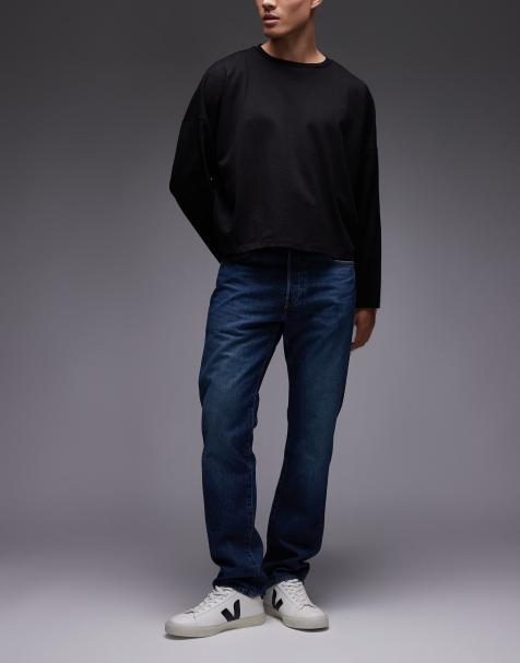 Levi's  501  original straight fit jeans in dark wash - view 1