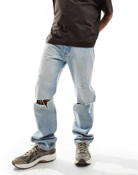 Levi's 501  original straight fit jeans in light blue - view 1