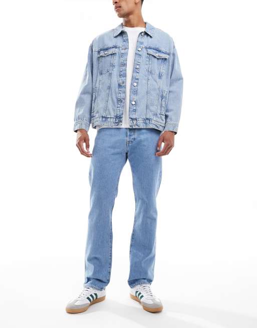 Levi's  501  original straight fit jeans in light wash