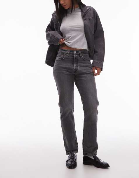 Levi's 501 original straight jeans in black wash - view 1