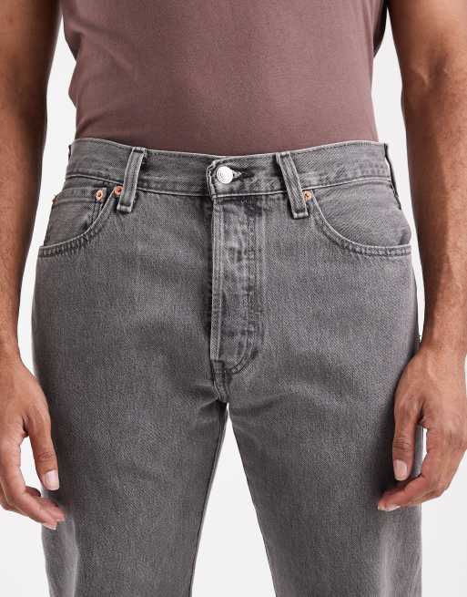 Levi's 501 original straight jeans in grey, 5 of 5