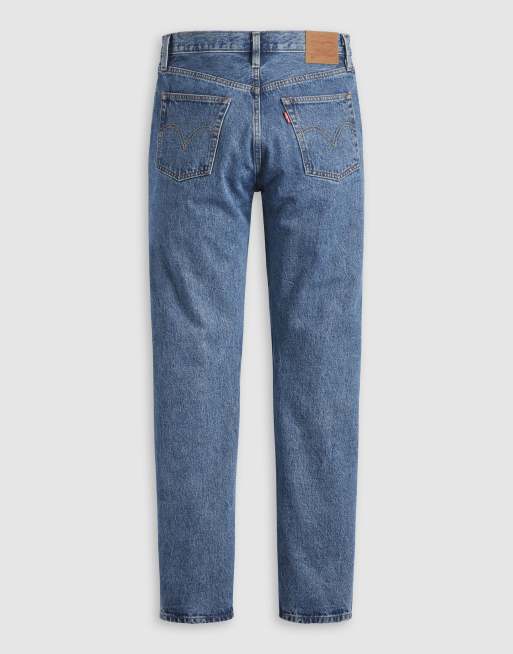 Levi's 501 original straight fit jeans in mid blue wash