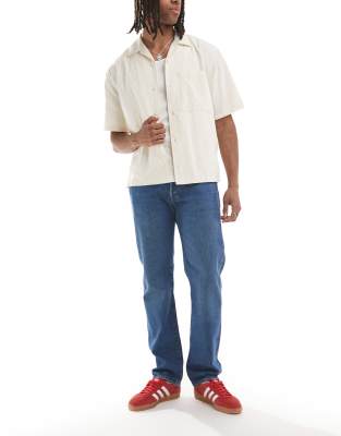 Levi's Levi's 501 original straight jeans in mid wash-Blue