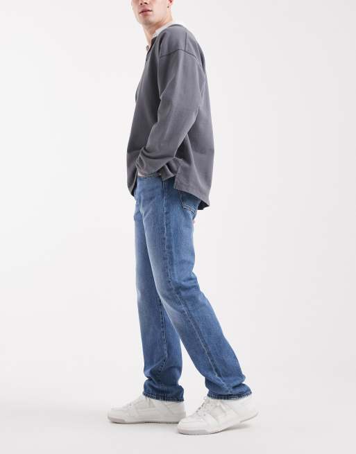 Levi's – 501 Original – Straight Jeans in mittelblauer Waschung, 3 von 5