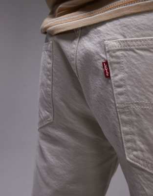 Levi's 501 Original Straight Lightweight Denim Shorts In Neutral