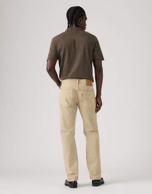 Levi's - 501 Original - Vaqueros beis de corte recto, 3 de 4