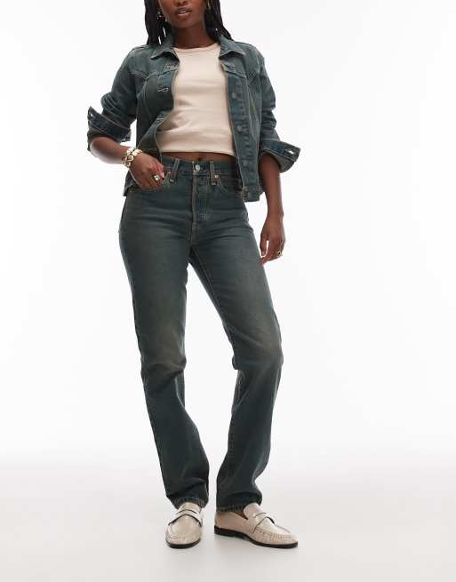 Levi's – 501 Originals – Ciemnoniebieskie jeansy o prostym kroju z efektem sprania