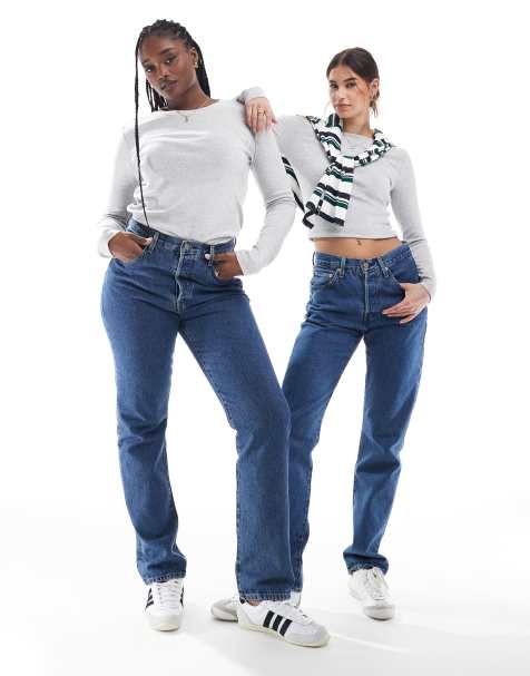 Levi's - 501 - Originele jeans met rechte pasvorm en middenblauwe wassing - view 1