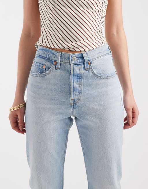 Levi's 501 raka jeans i ljusblått, 4 av 5