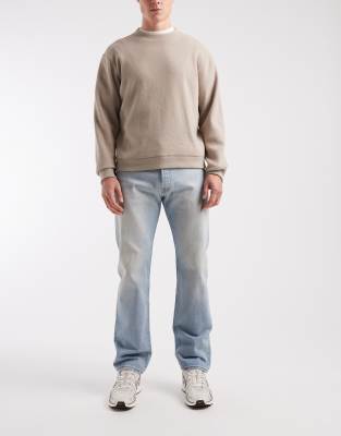 Relaxed-Fit-Jeans in Stone-Waschung-Neutral Neutral W36 L32