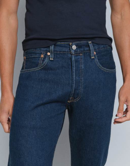 Levi's - 501 - Ruimvallende jeans in indigoblauw, 3 van 5