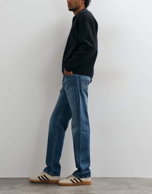 Levi's - 501 - Ruimvallende jeans in middenblauw, 3 van 5