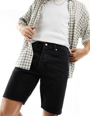 Levi's 501 original denim shorts in black - ASOS Price Checker