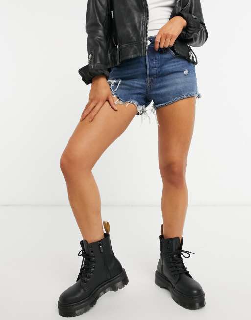 Levi's 501 silver lake short in mid blue | ASOS