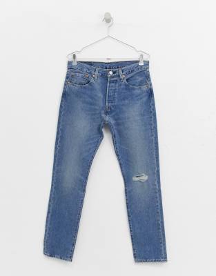 levi's 501 skinny ripped jeans