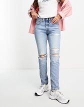 Levi's 501 Destruct Slim Jeans in Can't Touch This Women