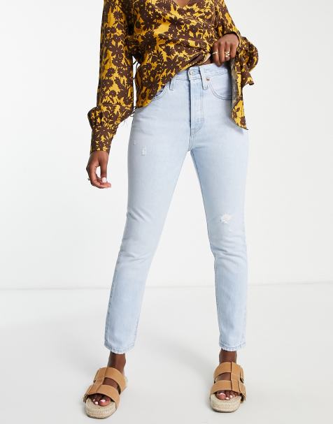 Levi's 501 skinny jean in light wash - view 1