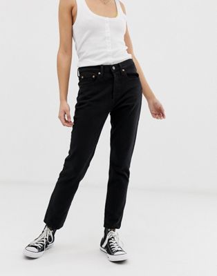black 501 skinny jeans