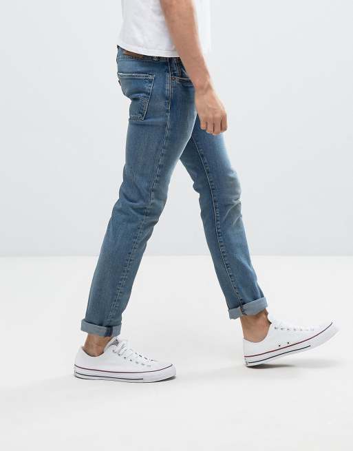 Levis 501 Skinny Jeans Dillinger Mid Wash Asos