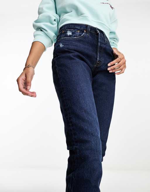 Levi's 501 skinny jeans in dark blue
