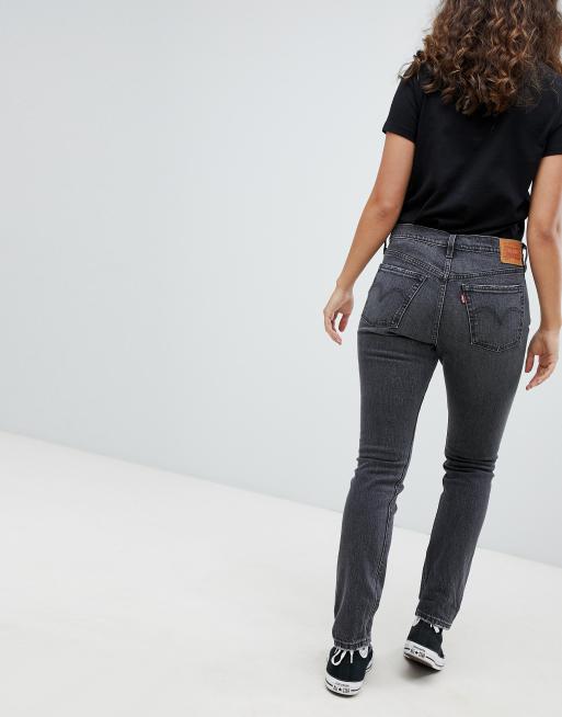 Levi's 501 skinny 2025 jeans coal black