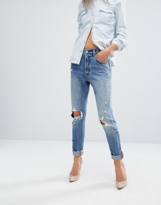 levis 501 ripped skinny jeans