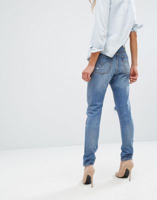 Levi's 501 Skinny Jeans Ripped Knees | ASOS