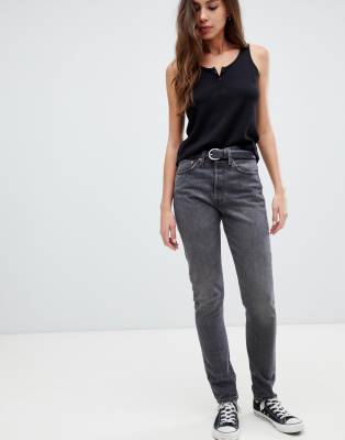 levi's 501 skinny washed black