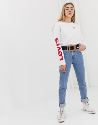 levi's 501 slim mom jeans