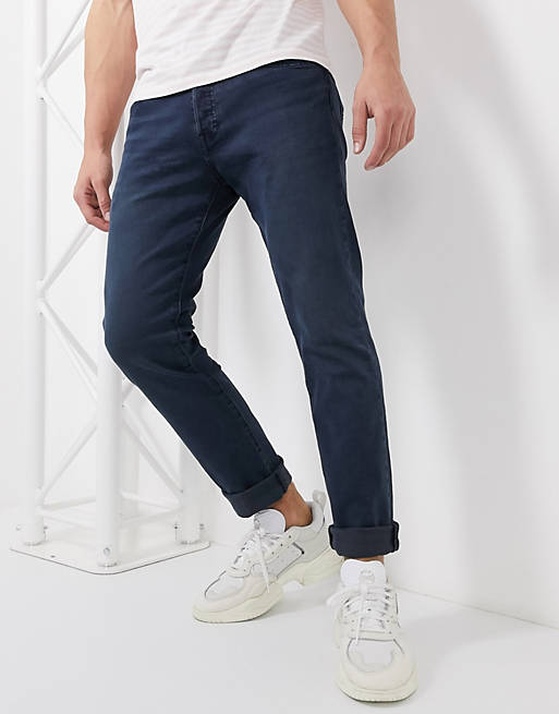 Levi's 501 slim tapered fit jeans in key west sand dark wash | ASOS