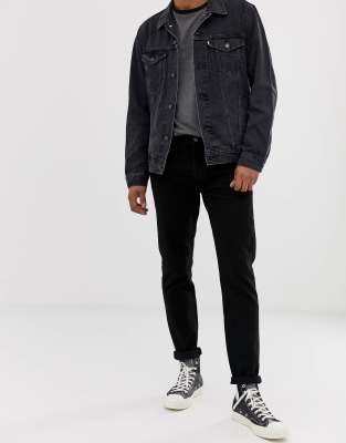 levi's 501 slim taper black