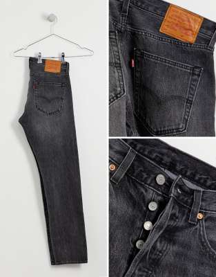 levi's 501 slim taper just grey