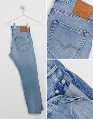 Levi's 501 slim tapered low rise jeans 