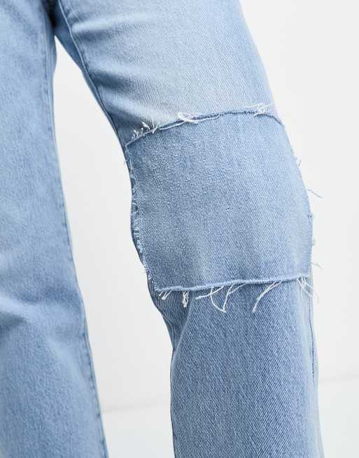Levi's 501 straight fit crop jeans in light blue, 5 of 5