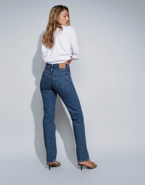 Levi's 501 straight jeans in mid wash - view 1