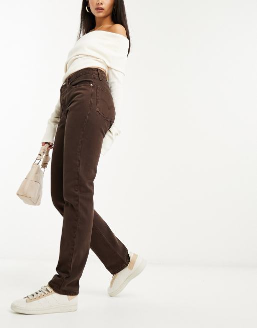 Brown levi deals jeans womens