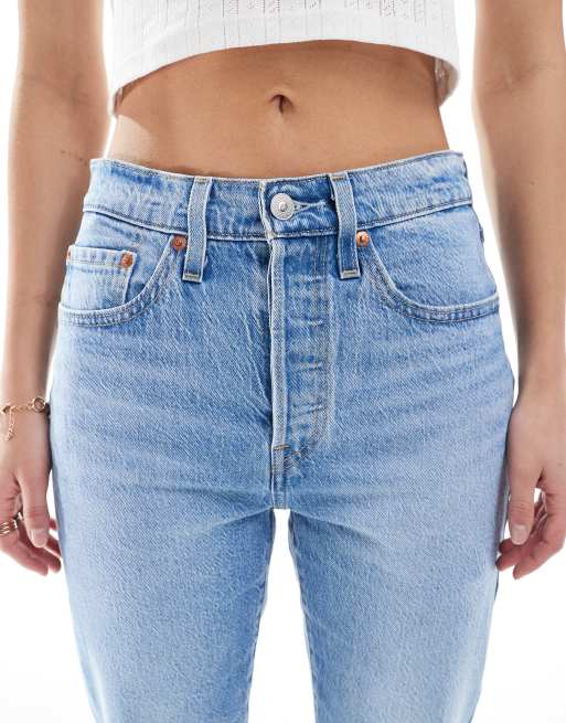 Vintage levi 501 hot sale high waisted jeans